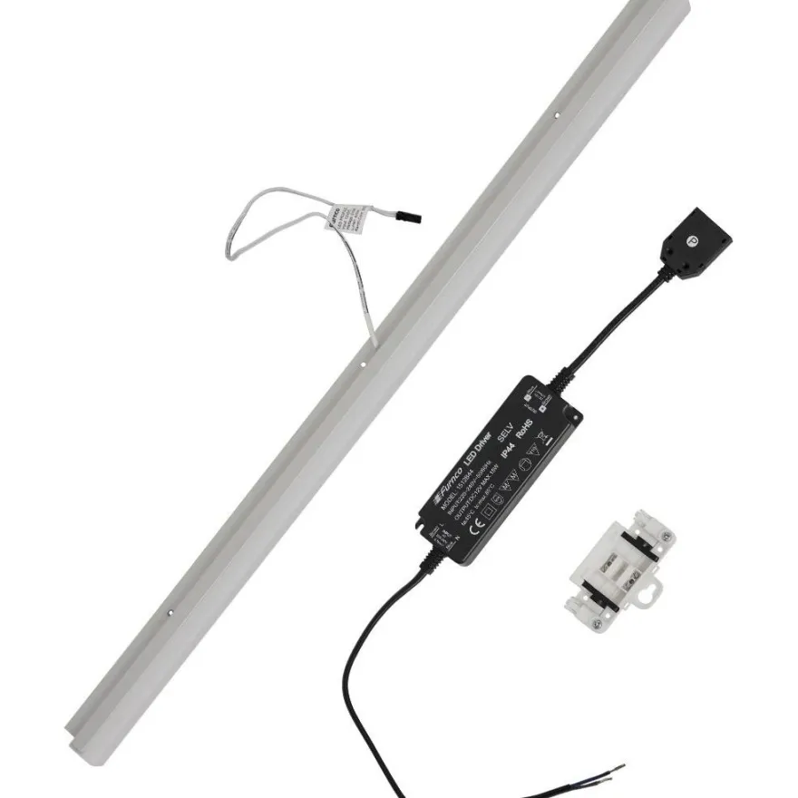 Valaisinprofiili peilikaappiin Hafa Go Basic, 600 mm, muuntajalla