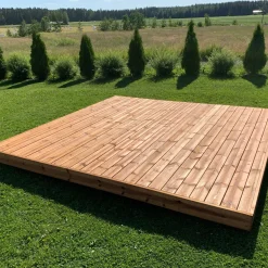 Valmisterassi PatioN°rd Havu, 3x3m, kestopuu
