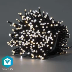 Valoketju Nedis SmartLife Wifi LED, 20m, 400-lamppua, lämmin-/kylmävalkoinen