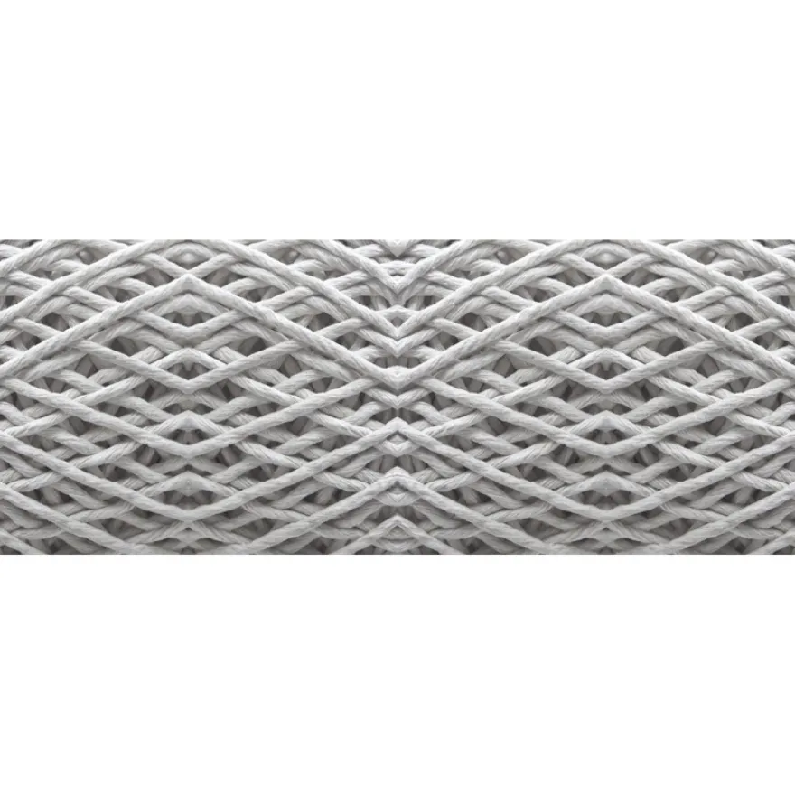 Valokuvatapetti Quattro Rope 8-osainen 372x280cm, valkoinen