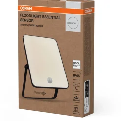 Valonheitin liiketunnistimella Osram Floodlight Essential musta, eri vaihtoehtoja