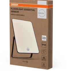 Valonheitin liiketunnistimella Osram Floodlight Essential musta, eri vaihtoehtoja