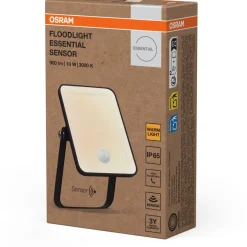 Valonheitin liiketunnistimella Osram Floodlight Essential musta, eri vaihtoehtoja