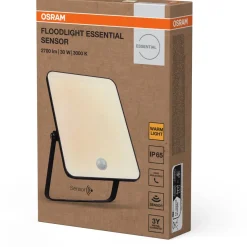 Valonheitin liiketunnistimella Osram Floodlight Essential musta, eri vaihtoehtoja