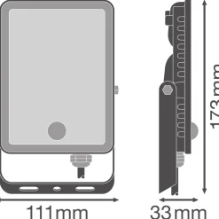 Valonheitin liiketunnistimella Osram Floodlight Essential musta, eri vaihtoehtoja