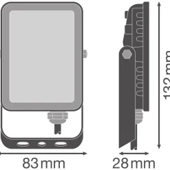 Valonheitin Osram Floodlight Essential IP65 musta, eri vaihtoehtoja