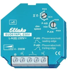 Valonsäädin/painikehimmennin Eltako, EUD61NPL-230V, ilman N-johdinta