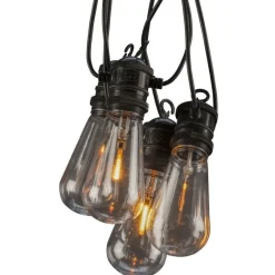Valosarja pisaraefektillä Konstsmide, 4.5m, ulko- ja sisäkäyttöön, 10 x amber LED