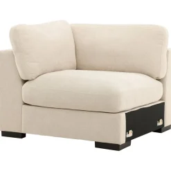 Vasen reunamoduuli Venture Home Salerno-sohvaan, beige