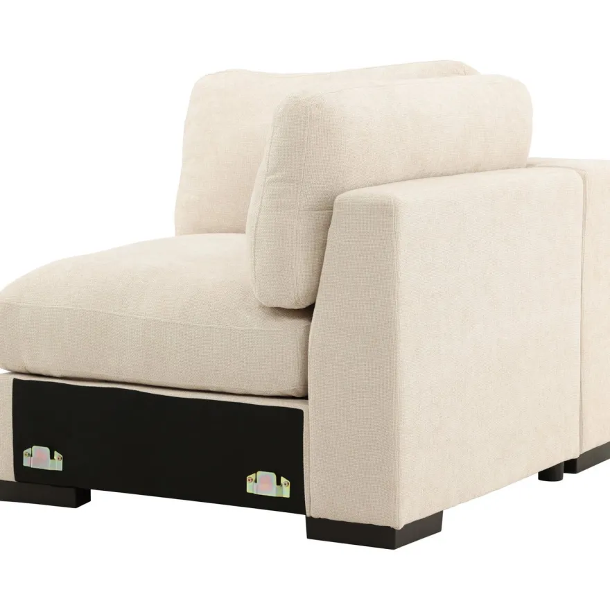 Vasen reunamoduuli Venture Home Salerno-sohvaan, beige