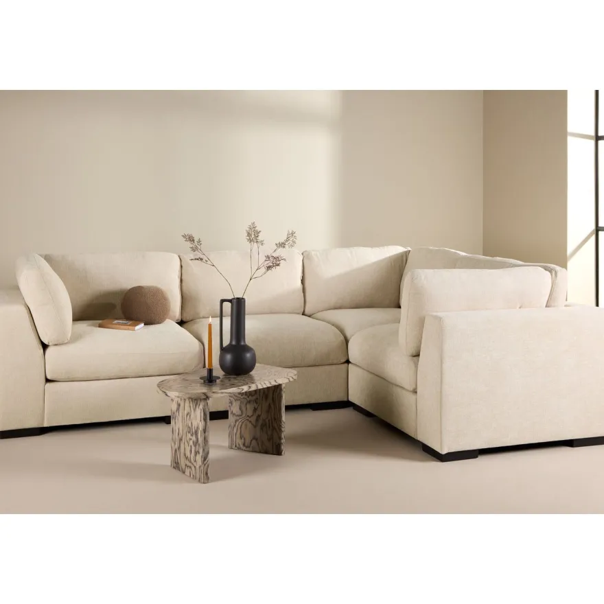 Vasen reunamoduuli Venture Home Salerno-sohvaan, beige