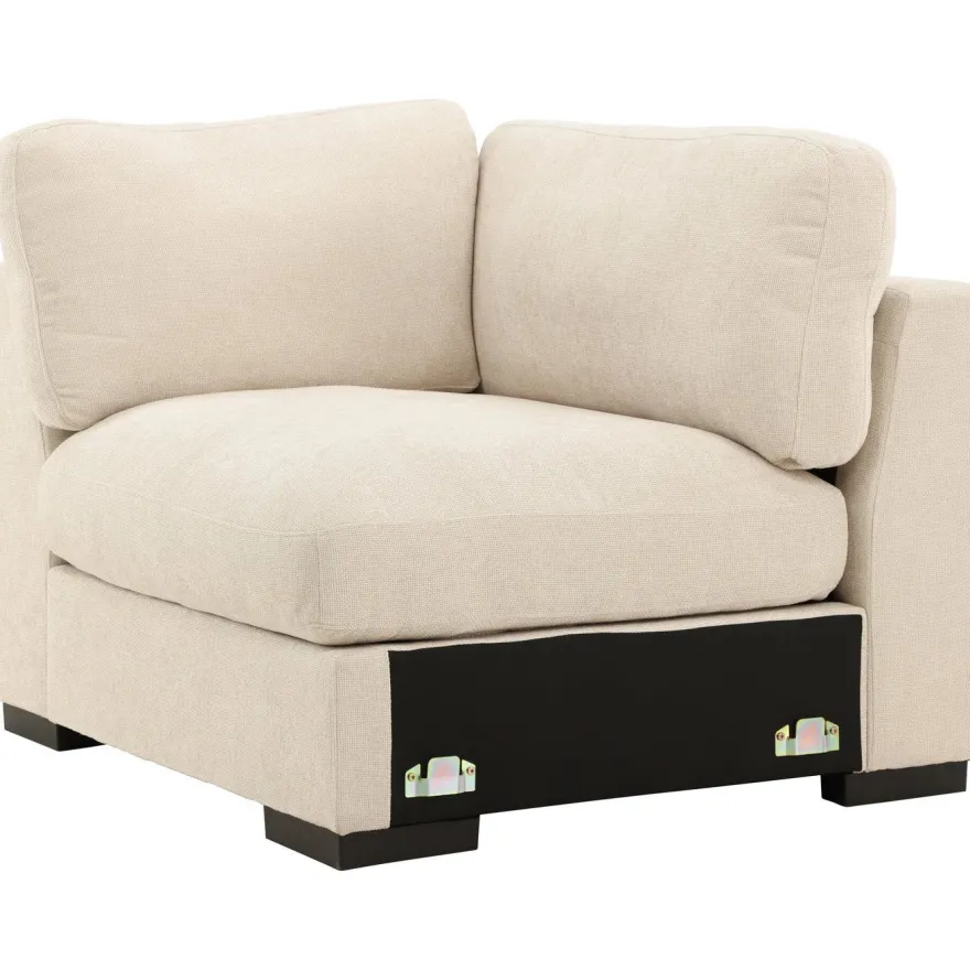 Vasen reunamoduuli Venture Home Salerno-sohvaan, beige
