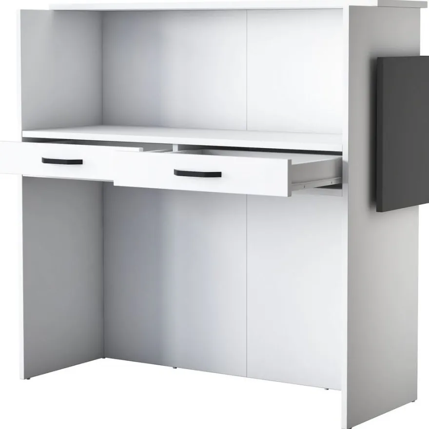 Vastaanottotiski LED-valaistuksella Linento Furniture MA102-2929, valkoinen