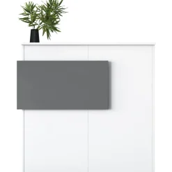 Vastaanottotiski LED-valaistuksella Linento Furniture MA102-2929, valkoinen