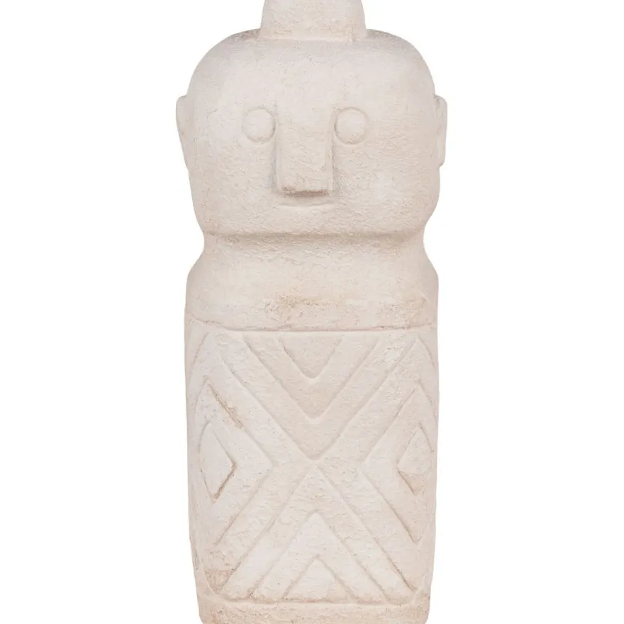 Veistos House Nordic Decoration, 6,5x6,5x15cm, beige