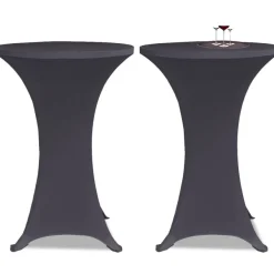 Venyvä pöydänsuoja 4 kpl 60 cm antrasiitti