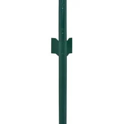 Verkkoaita tolpilla, teräs, 25x1.5m, silmäkoko 50mm, vihreä