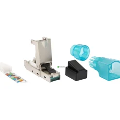 Verkkoliitin Pistesarjat Cat6a RJ45, urosVerkkoliitin