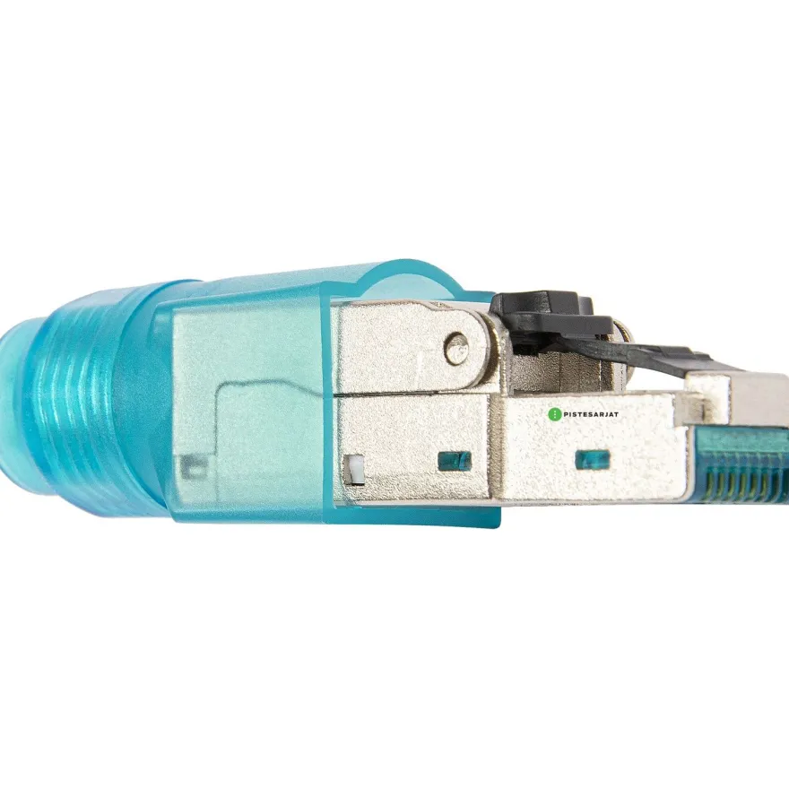 Verkkoliitin Pistesarjat Cat6a RJ45, urosVerkkoliitin