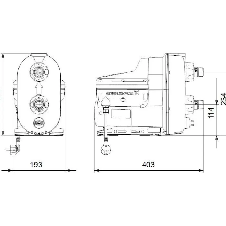 Vesiautomaatti Grundfos, SCALA2 3-45 A