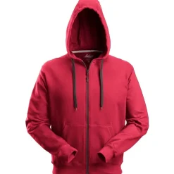 Vetoketjuhuppari Snickers Workwear 2801, punainen