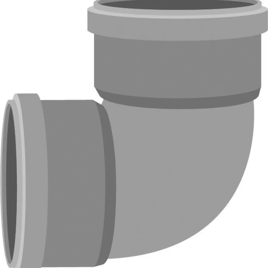 Viemärin muhvikulma Meltex, HT, Ø110 mm, 88,5°, jyrkkä