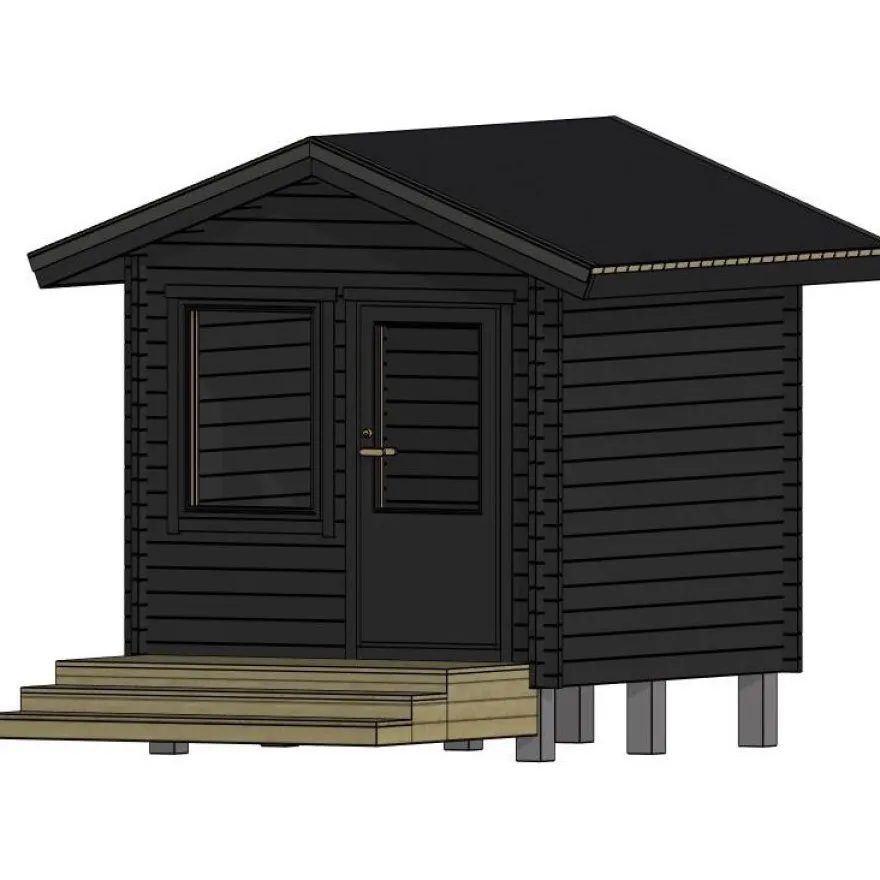 Vierasmaja LP Garden V-S, 7m², harjakatto