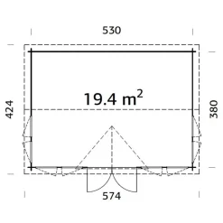 Vierasmaja Palmako Claudia, 19,4m² FR44-5540-4