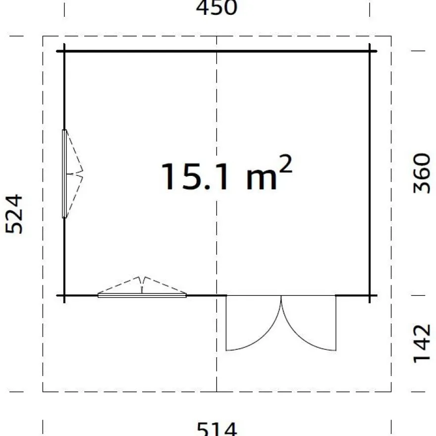 Vierasmaja Palmako Helena, 15,1m² FR70-4738