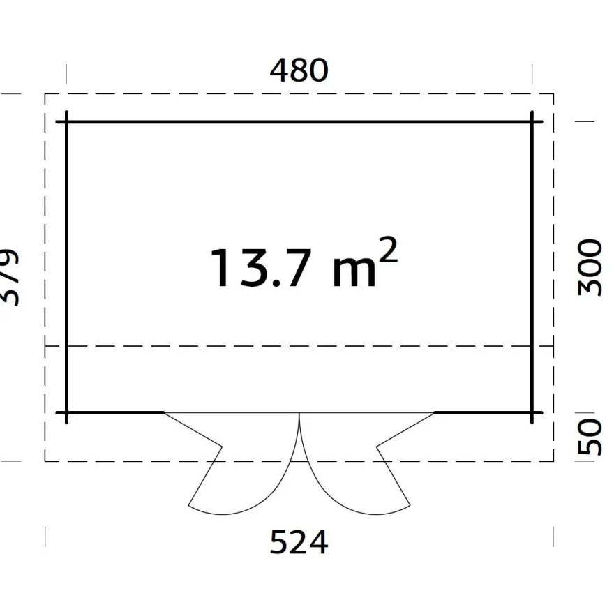 Vierasmaja Palmako Ines, 13,7m² FR44-5032