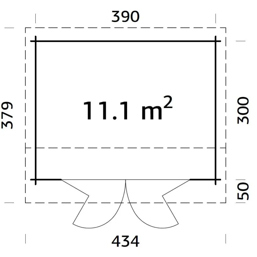 Vierasmaja Palmako Ines, 11,1m² FR44-4132