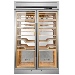 Viinikaappi la Sommeliere Elysee, 120cm, 2 lämpötila-aluetta, vapaasti seisova, teräs