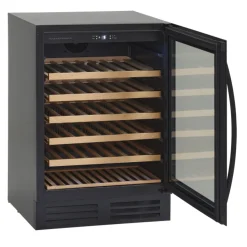 Viinikaappi Scandomestic SV81B, 59.5cm, 1 lämpötila-alue, integroitava, musta