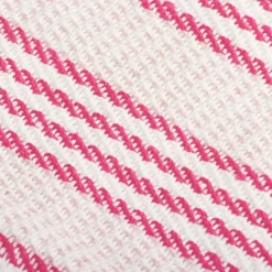 Viltti puuvilla raidat 125x150cm pinkki ja valkoinen