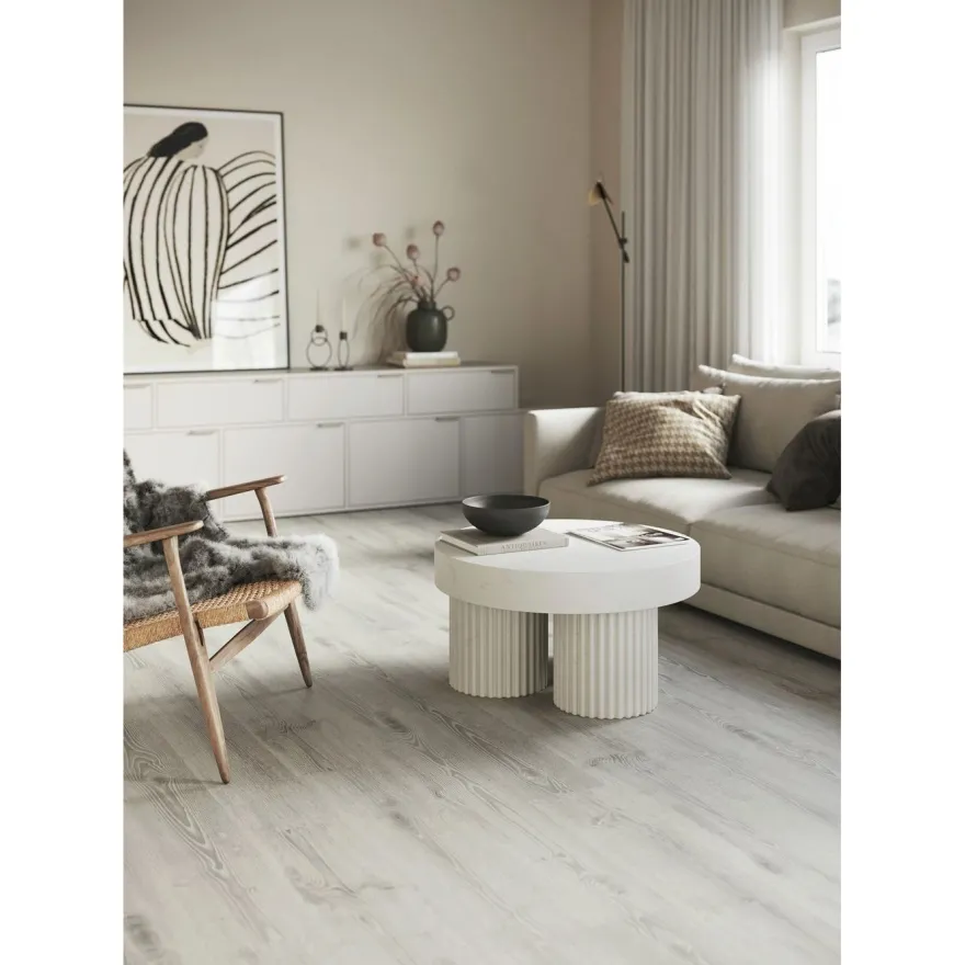 Vinyylilankku Tarkett iD Inspiration Click Solid 55 Scandinavian Oak Medium Grey