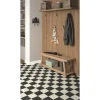 Vinyylimatto Tarkett Iconik T-Extra Logis Black & White, leveys 2m
