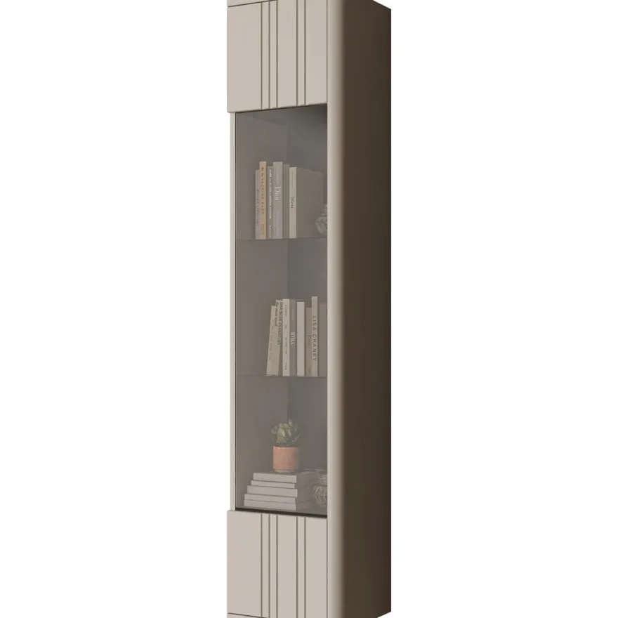Vitriinikaappi Nomla PHILIPPE, 164cm, beige
