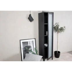 Vitriinikaappi Venture Home Acero, 150cm, musta