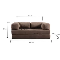 Vuodesohva Linento Furniture Via Con, 2-istuttava