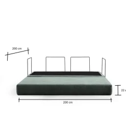 Vuodesohva Linento Furniture Via Con, 2-istuttava