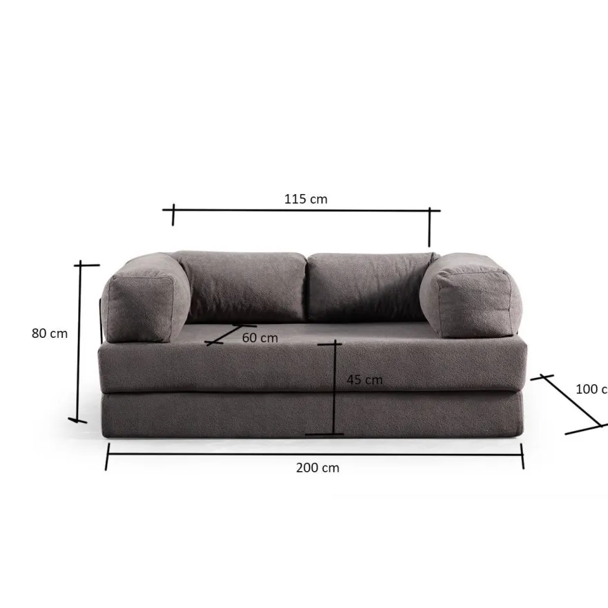 Vuodesohva Linento Furniture Via Con, 2-istuttava