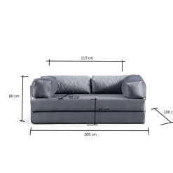 Vuodesohva Linento Furniture Via Con, 2-istuttava