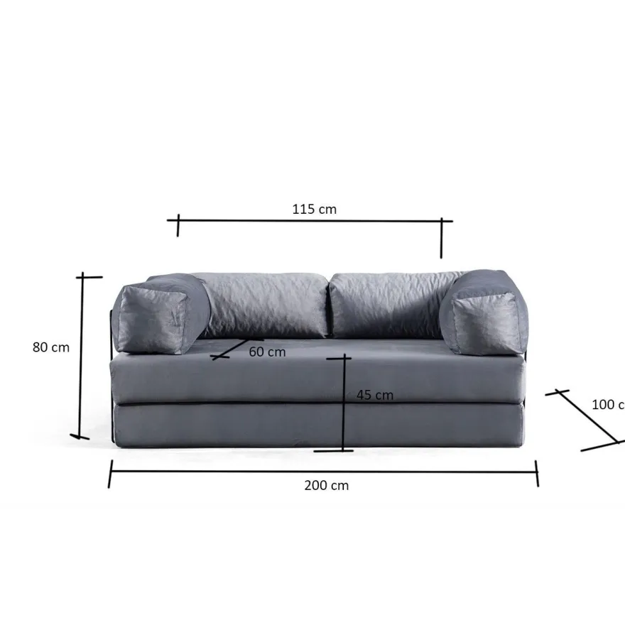 Vuodesohva Linento Furniture Via Con, 2-istuttava