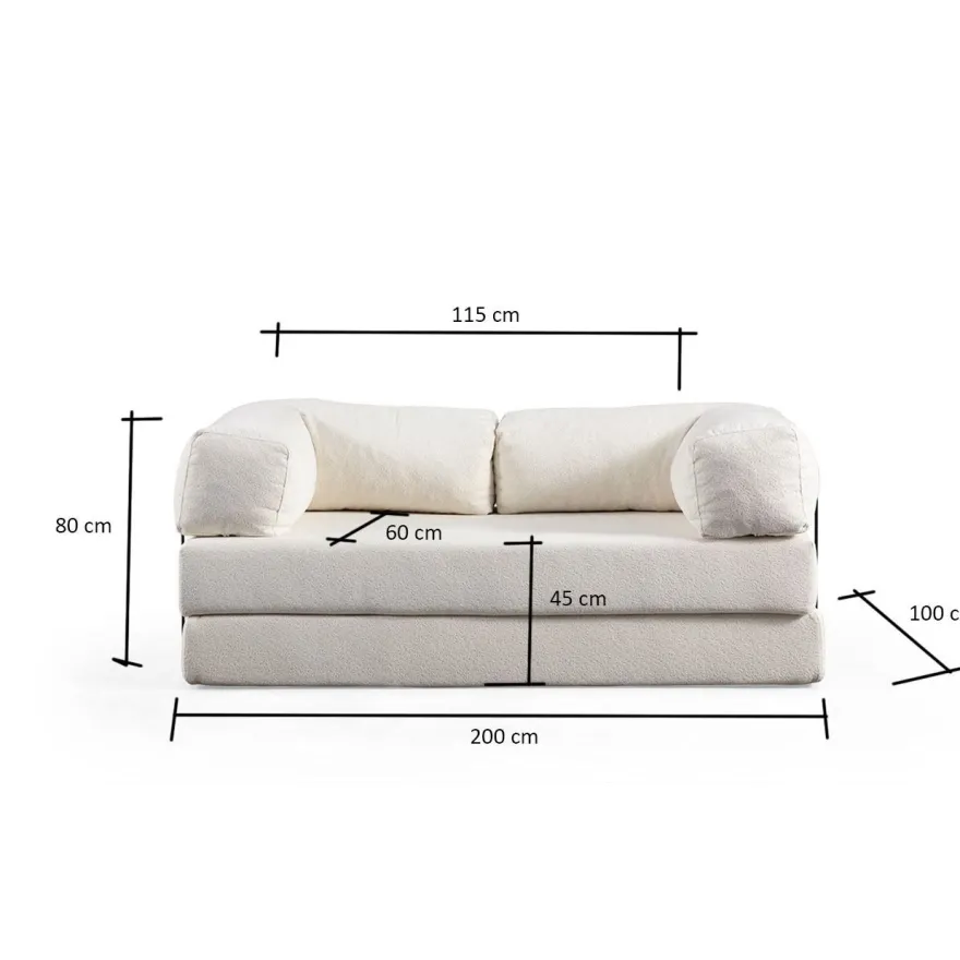 Vuodesohva Linento Furniture Via Con, 2-istuttava