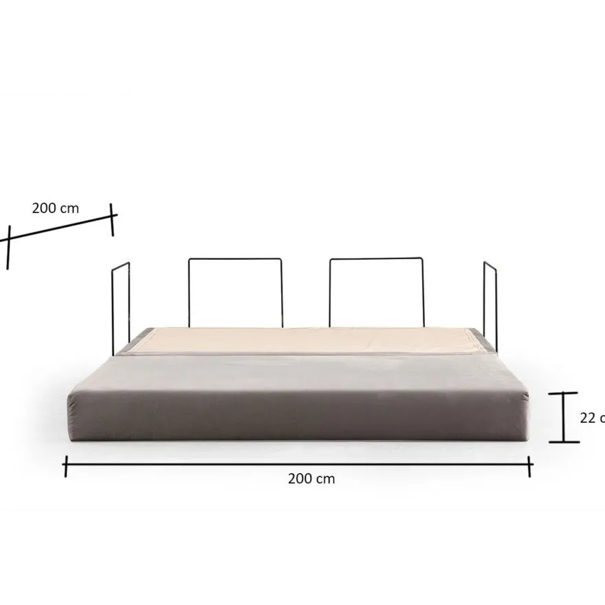 Vuodesohva Linento Furniture Via Con, 2-istuttava