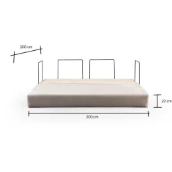 Vuodesohva Linento Furniture Via Con, 2-istuttava