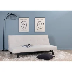 Vuodesohva Venture Home Bodil, 2-3-istuttava, beige vakosametti