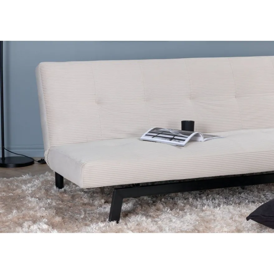 Vuodesohva Venture Home Bodil, 2-3-istuttava, beige vakosametti