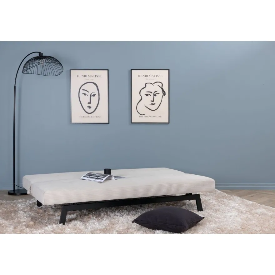 Vuodesohva Venture Home Bodil, 2-3-istuttava, beige vakosametti