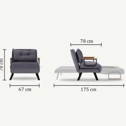 Vuodetuoli Linento Furniture Sando, eri värejä